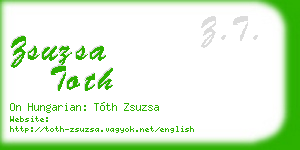 zsuzsa toth business card